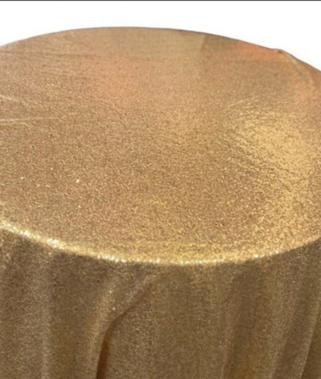 1 Yard Glitz Sequin Tablecloth 108 Inch Round Sparkling Polyester for Weddings and Events